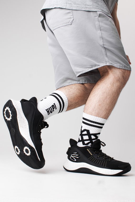 Meia HUPI Cano Médio Crew Branco