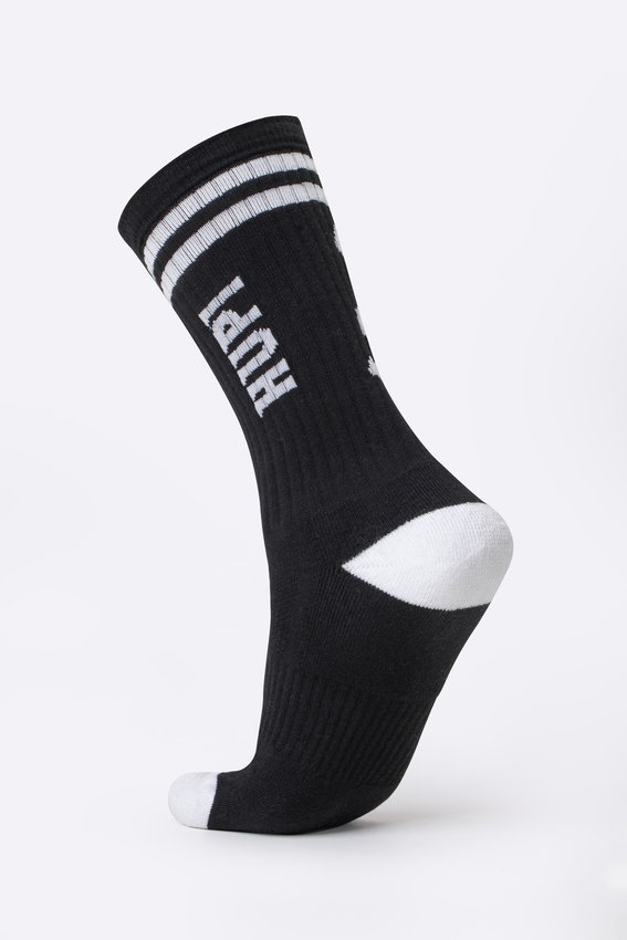 Meia HUPI Cano Longo Crew Preto