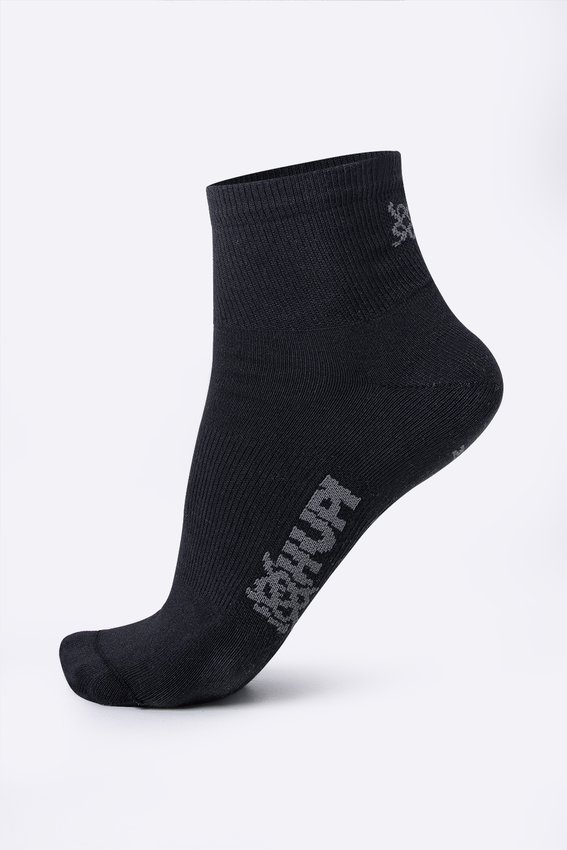 Meia HUPI Casual Cano Curto Algodão Preto