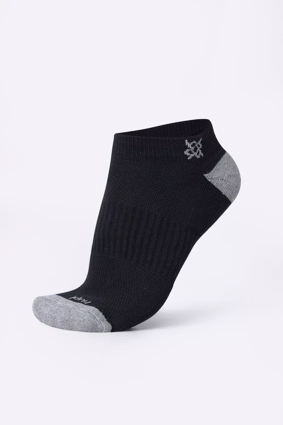 Meia HUPI Casual Soft Preto e Cinza - Kit 10 Pares Unissex