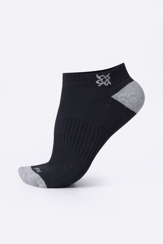 Meia HUPI Casual Soft Preto e Cinza - Kit 12 Pares Unissex