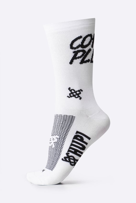 Meia HUPI Coffee Please Branco Plus (42 a 46)