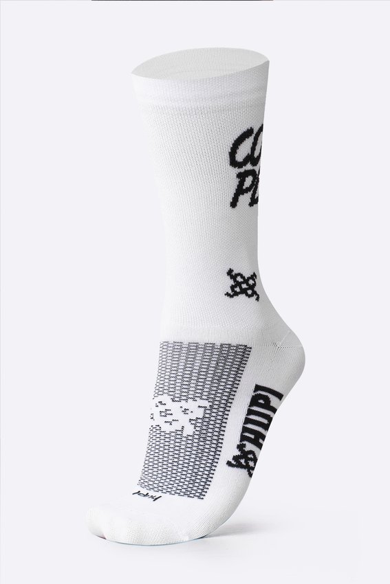 Meia HUPI Coffee Please Branco Plus (42 a 46)