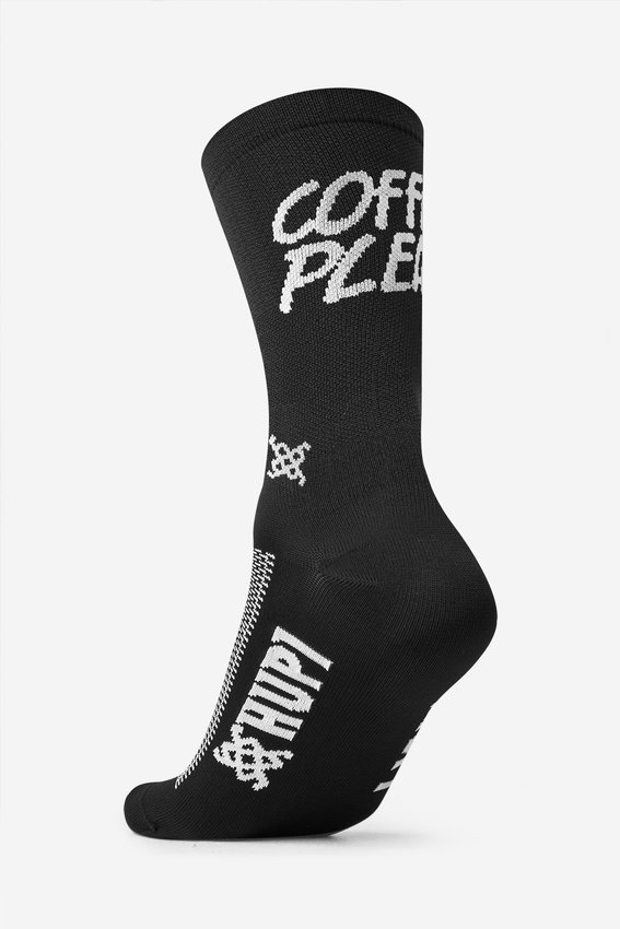 Meia HUPI Coffee Please Preto 