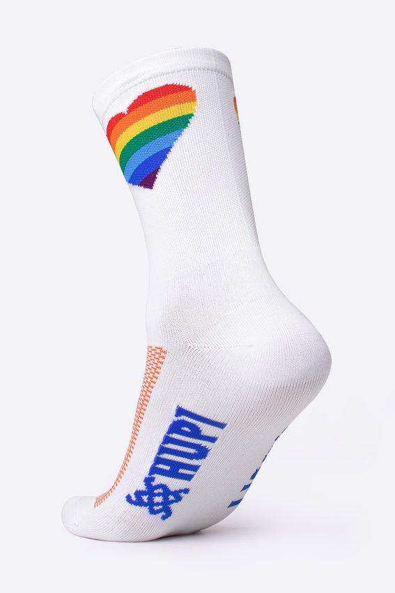 Meia HUPI Colorful Heart - LT para pés menores 34-38