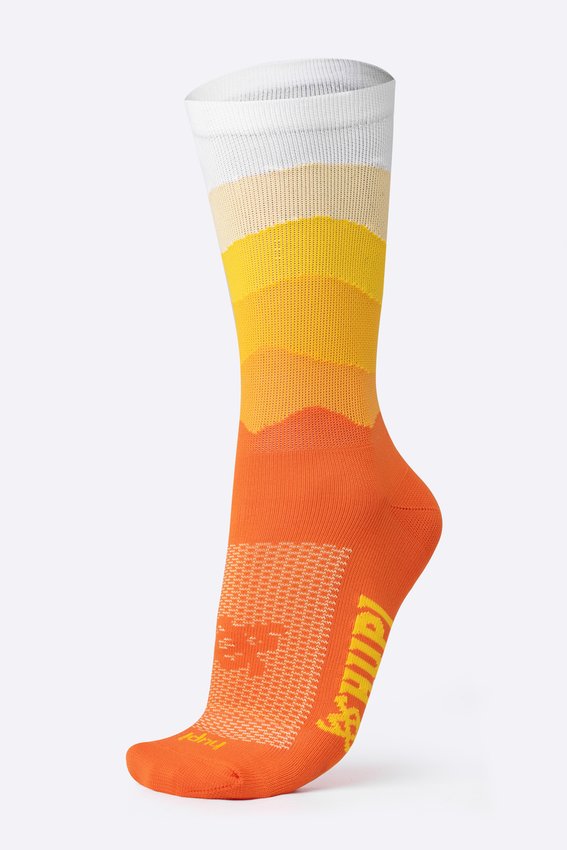 Meia HUPI Colors Amarelo e Laranja