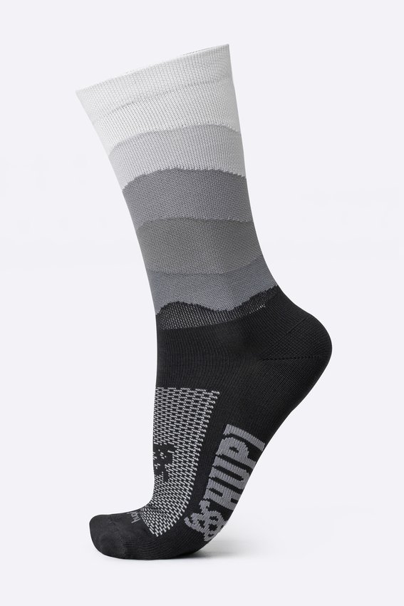 Meia HUPI Colors Preto e Cinza