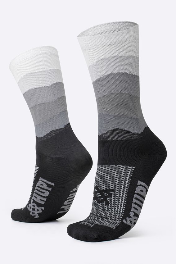 Meia HUPI Colors Preto e Cinza