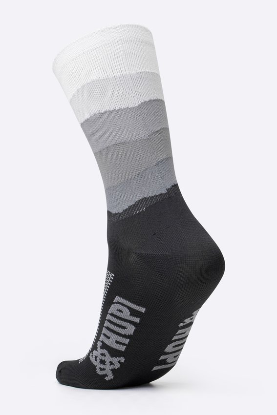 Meia HUPI Colors Preto e Cinza
