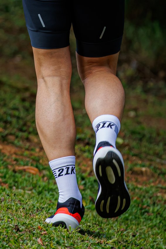 Meia HUPI Corrida 21K Split Branco