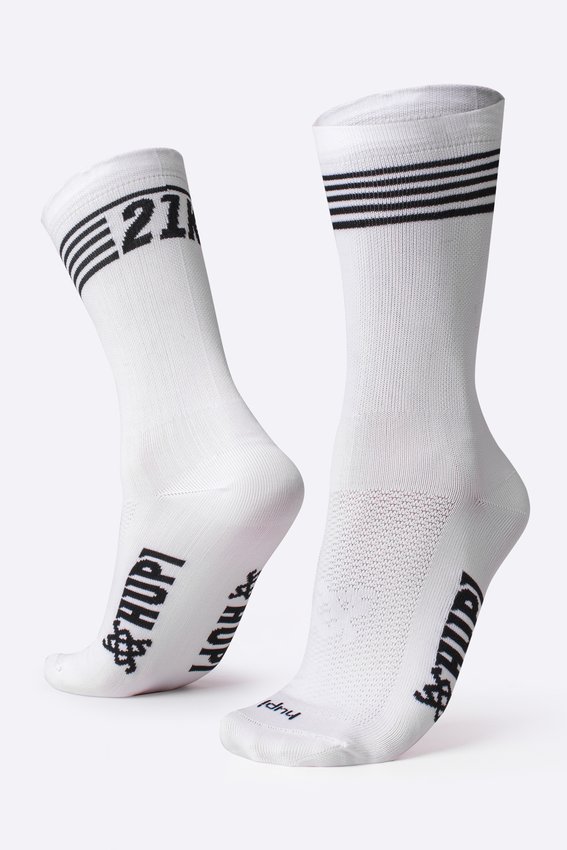 Meia HUPI Corrida 21K Split Branco