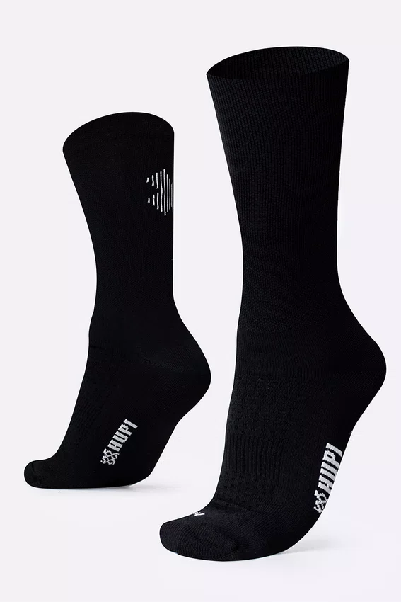 Meia HUPI Double X Preto - Tamanho Plus 42-46