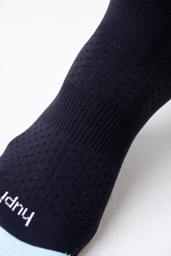 Meia HUPI Go For a Run Preto/Azul