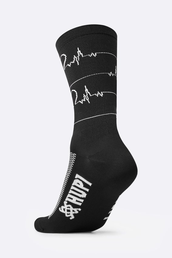 Meia HUPI Heart Beat Preto