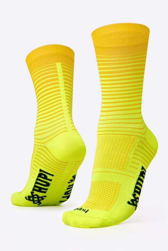 Meia HUPI Hyperline Amarelo Neon