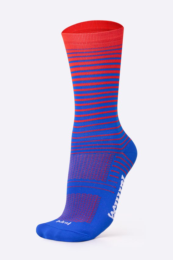 Meia HUPI Hyperline Azul/Vermelho
