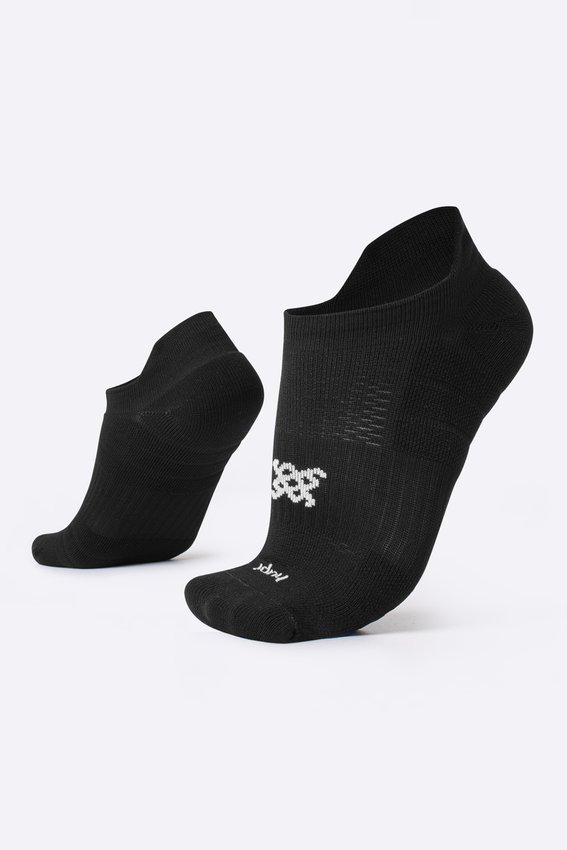 Meia Curta para Corrida HUPI Running Pro Invisível Preto - LT