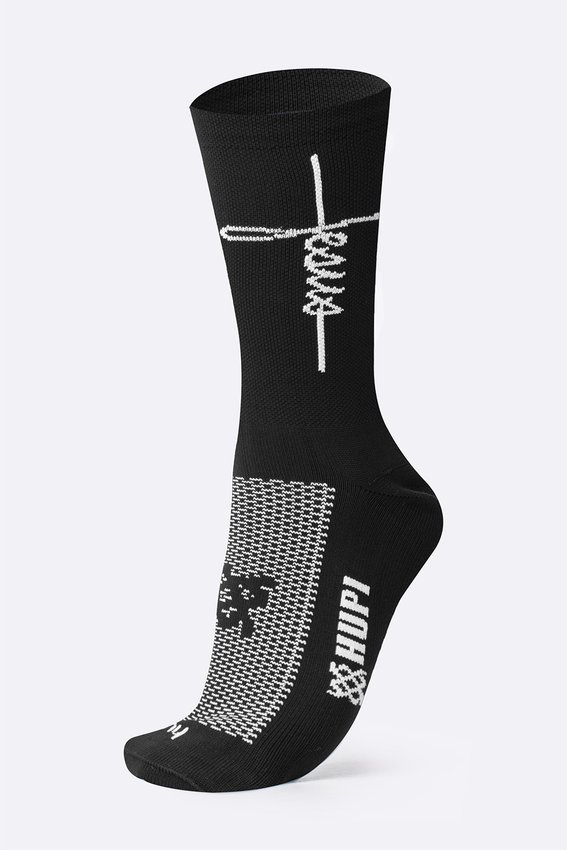 Meia HUPI Jesus Preto/Branco Plus (42 a 46)