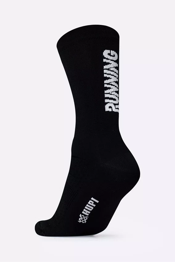 Meia HUPI Keep Running Preto