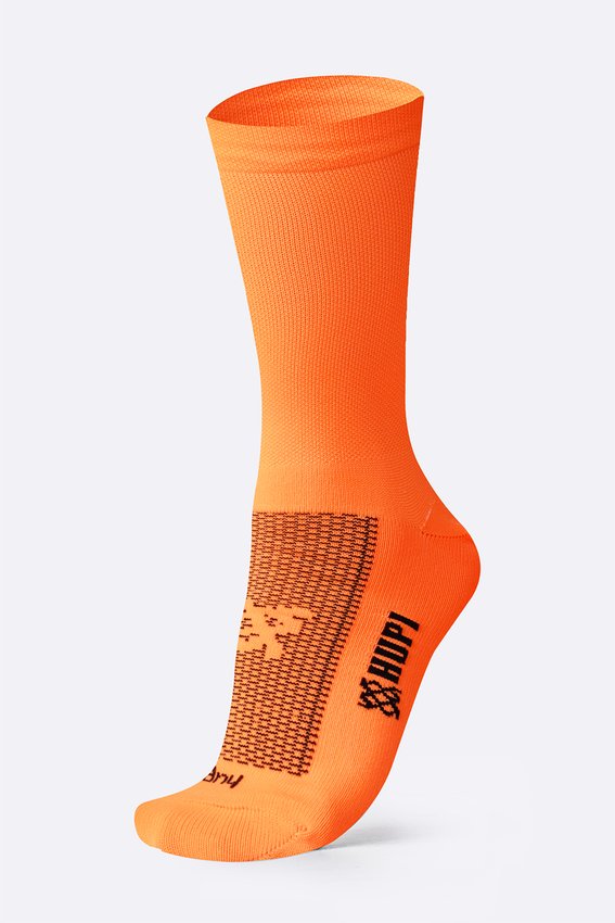 Meia HUPI Lisa Laranja Neon