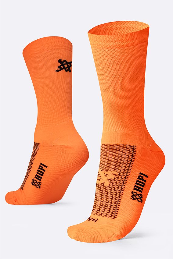 Meia HUPI Lisa Laranja Neon