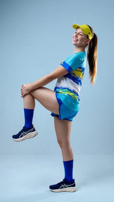 Meia HUPI Lisa Azul Oceano