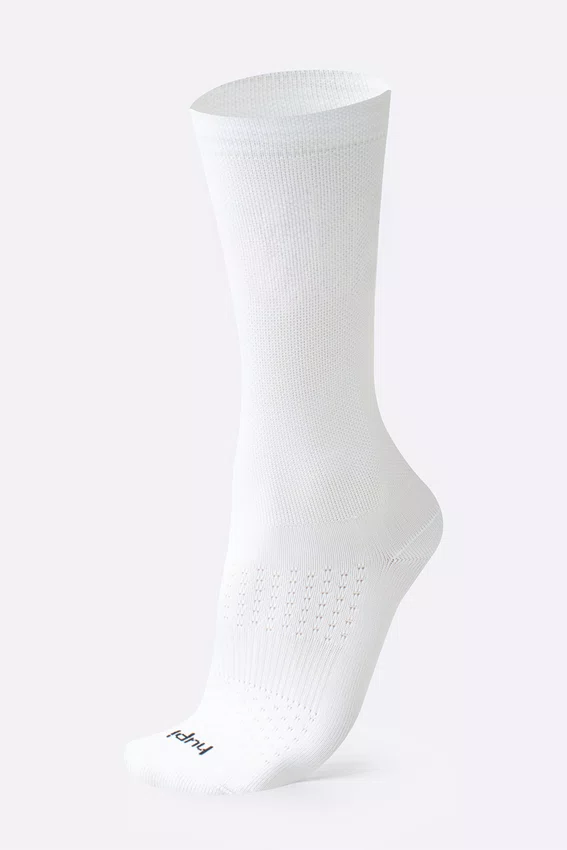 Meia HUPI Lisa Branco - Tamanho Plus 42-46