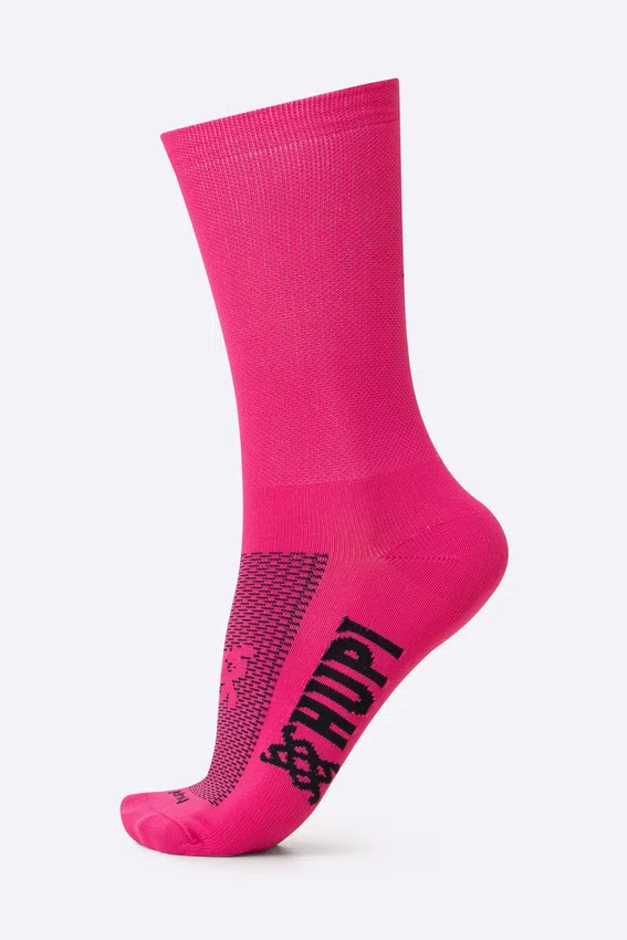 Meia HUPI Lisa Rosa Magenta - LT para pés menores 34-38