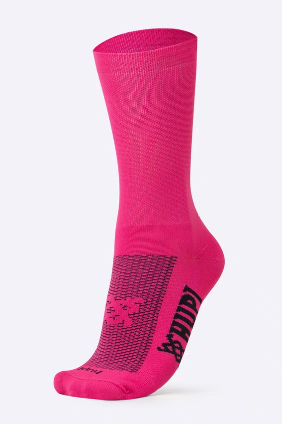 Meia HUPI Lisa Rosa Magenta - LT para pés menores 34-38