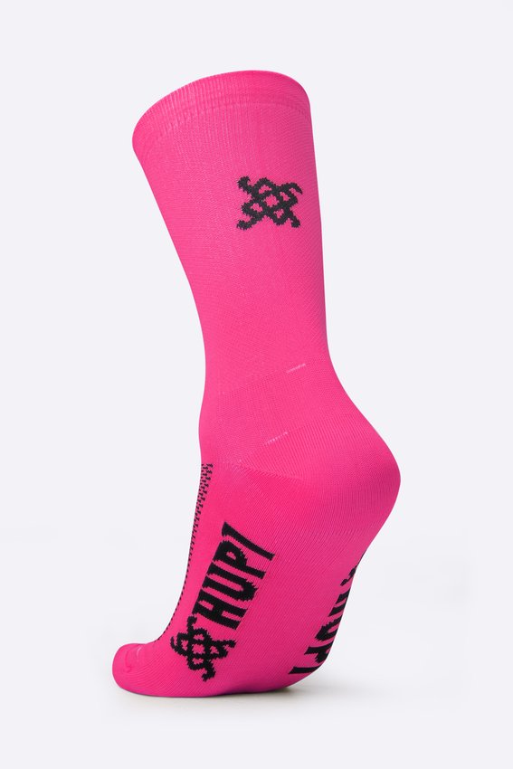 Meia HUPI Lisa Rosa Neon