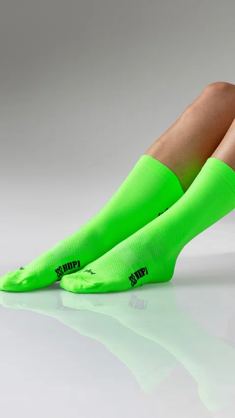 Meia HUPI Lisa Verde - LT para pés menores 34-38