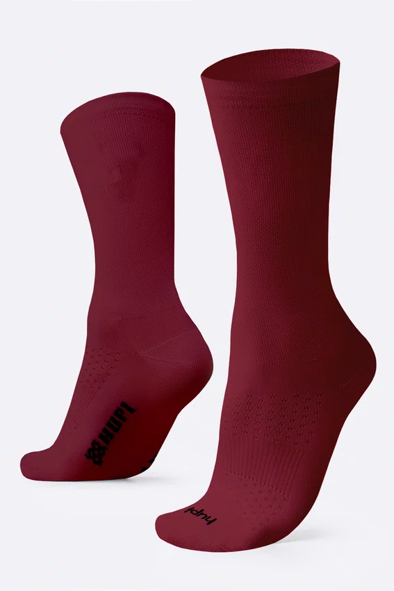 Meia HUPI Lisa Vinho Merlot - Tamanho Plus 42-46