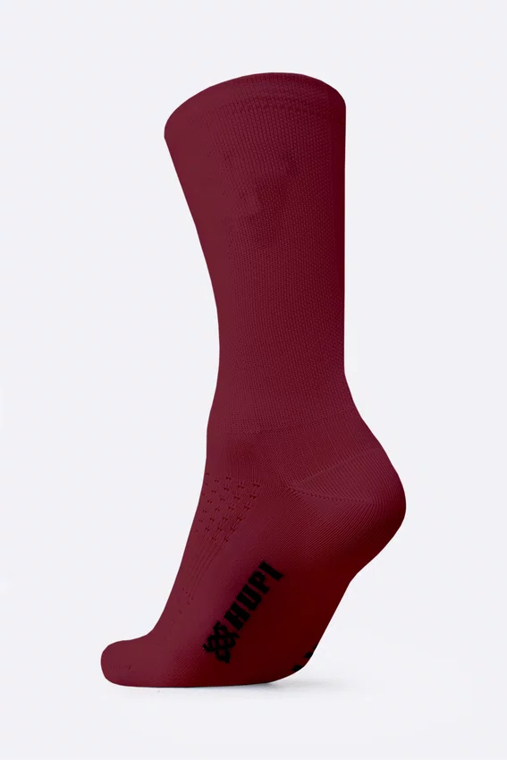 Meia HUPI Lisa Vinho Merlot - Tamanho Plus 42-46