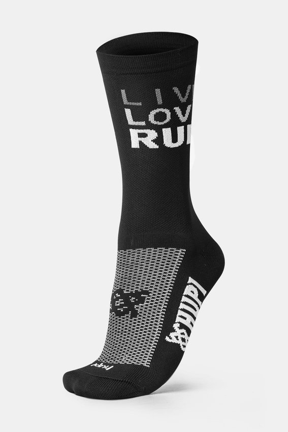 Meia HUPI Live Love Run Preta