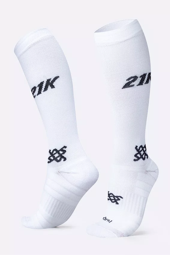 Meia HUPI Longa 21k Branco