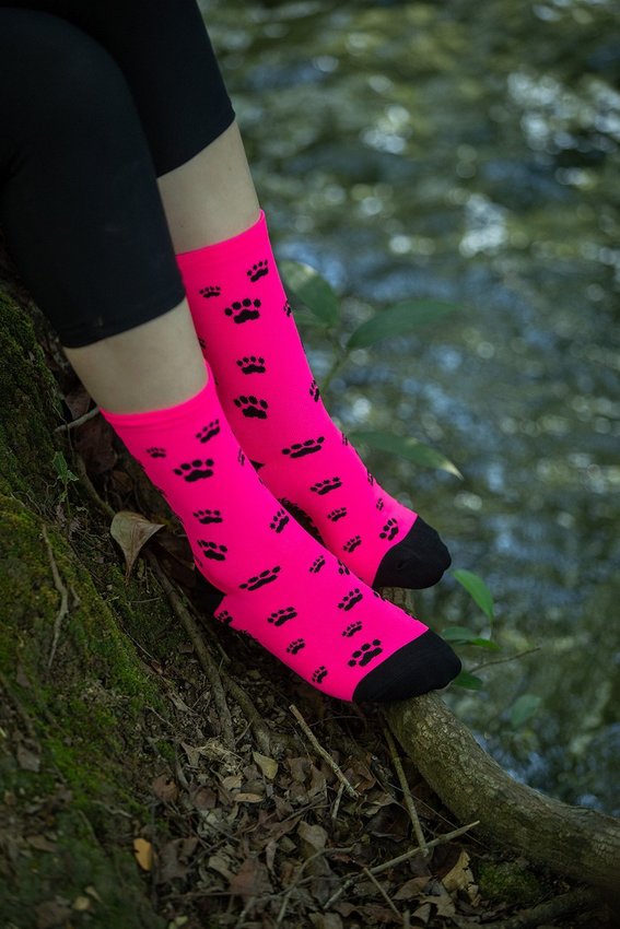 Meia HUPI Love Pets Rosa - LT para pés menores 34-38