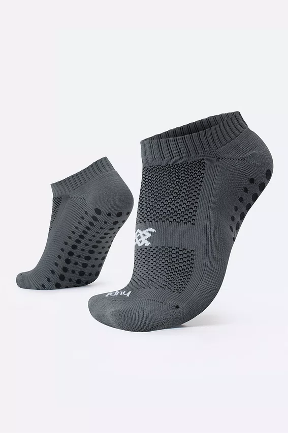 Meia HUPI Pilates Cinza - Tamanho Plus 42-46