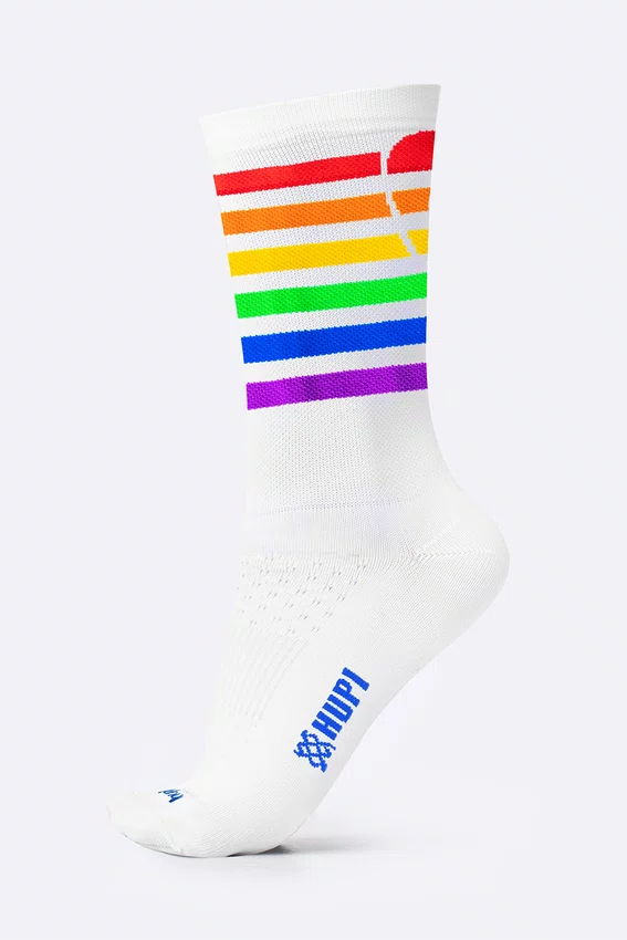 Meia HUPI Pride Heart Branco