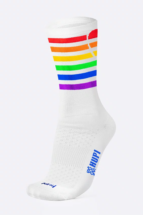 Meia HUPI Pride Heart Branco