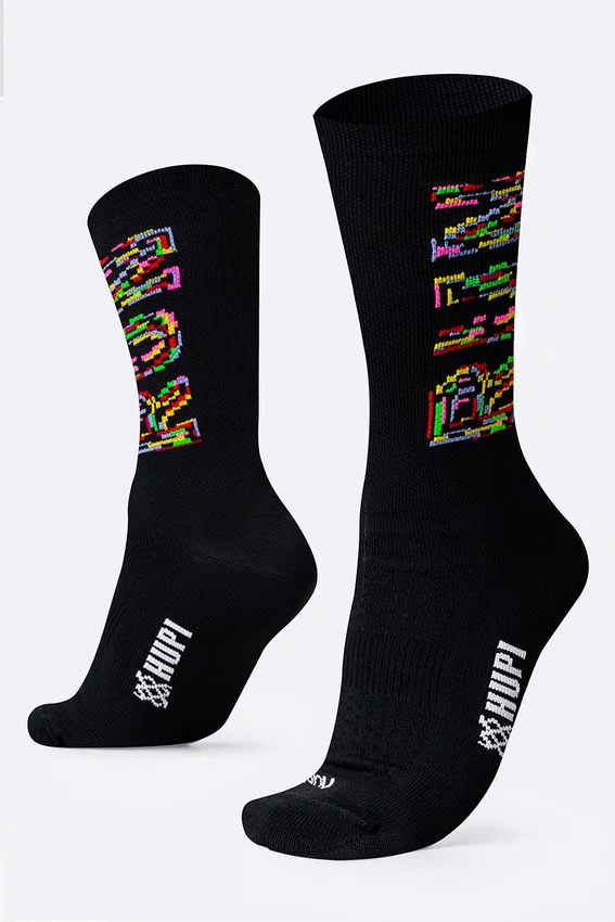 Meia HUPI Run Colors Preto