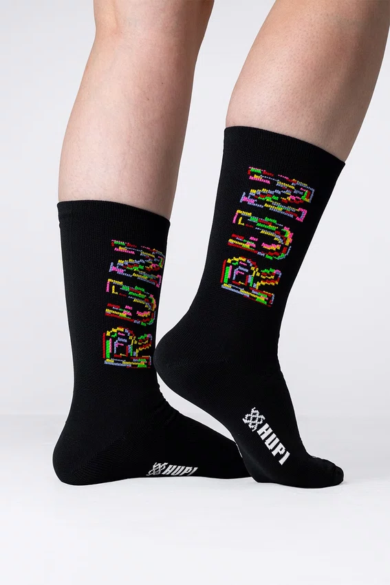 Meia HUPI Run Colors Preto