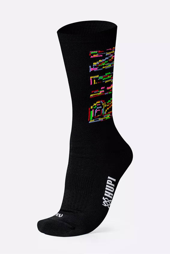 Meia HUPI Run Colors Preto - LT Para Pés Menores