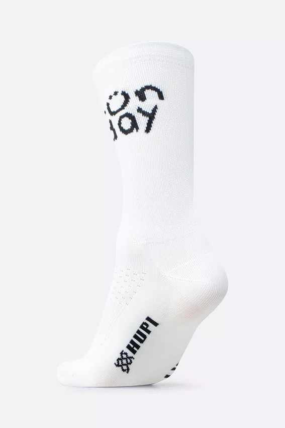 Meia HUPI Run Day Branco - LT para pés menores 34-38
