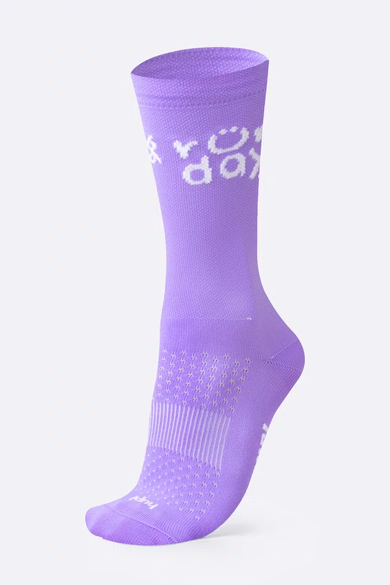 Meia HUPI Run Day Lilás - LT para pés menores 34-38