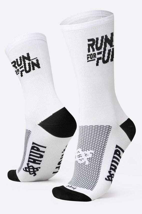 Meia HUPI Run For Fun Branca