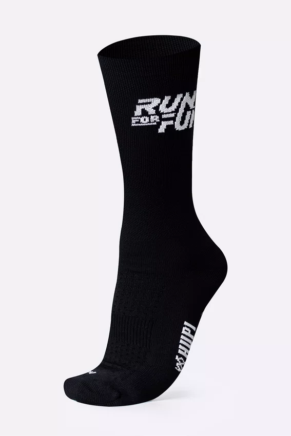 Meia HUPI Run For Fun Preto