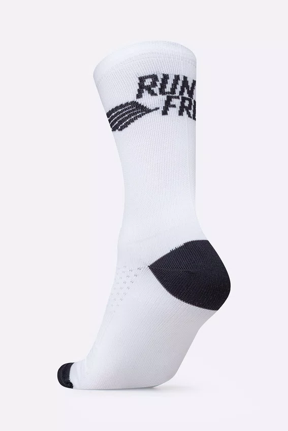 Meia HUPI Run Free Branco - LT para pés menores 34-38