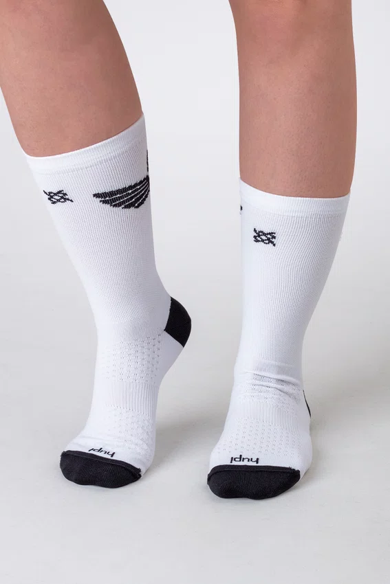 Meia HUPI Run Free Branco - LT para pés menores 34-38