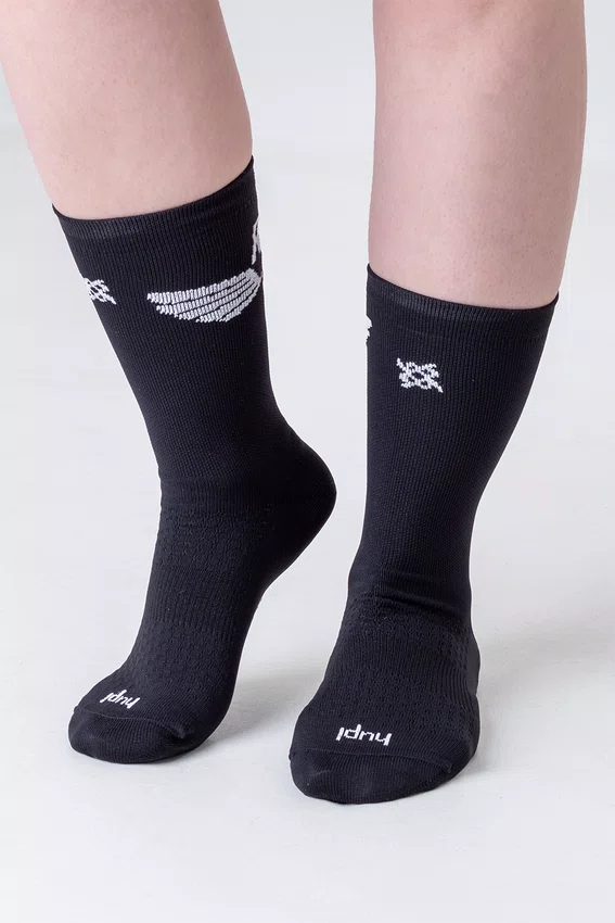 Meia HUPI Run Free Preto - LT para pés menores 34-38