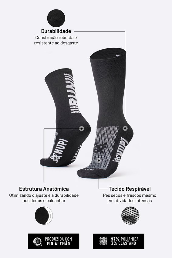 Meia HUPI Run - LT para pés menores 34-38